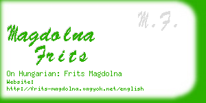 magdolna frits business card